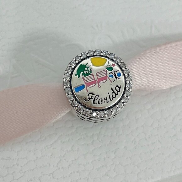 Pandora Jewelry - Pandora Beach Flamingo Florida Charm Bead S925 Silver with box